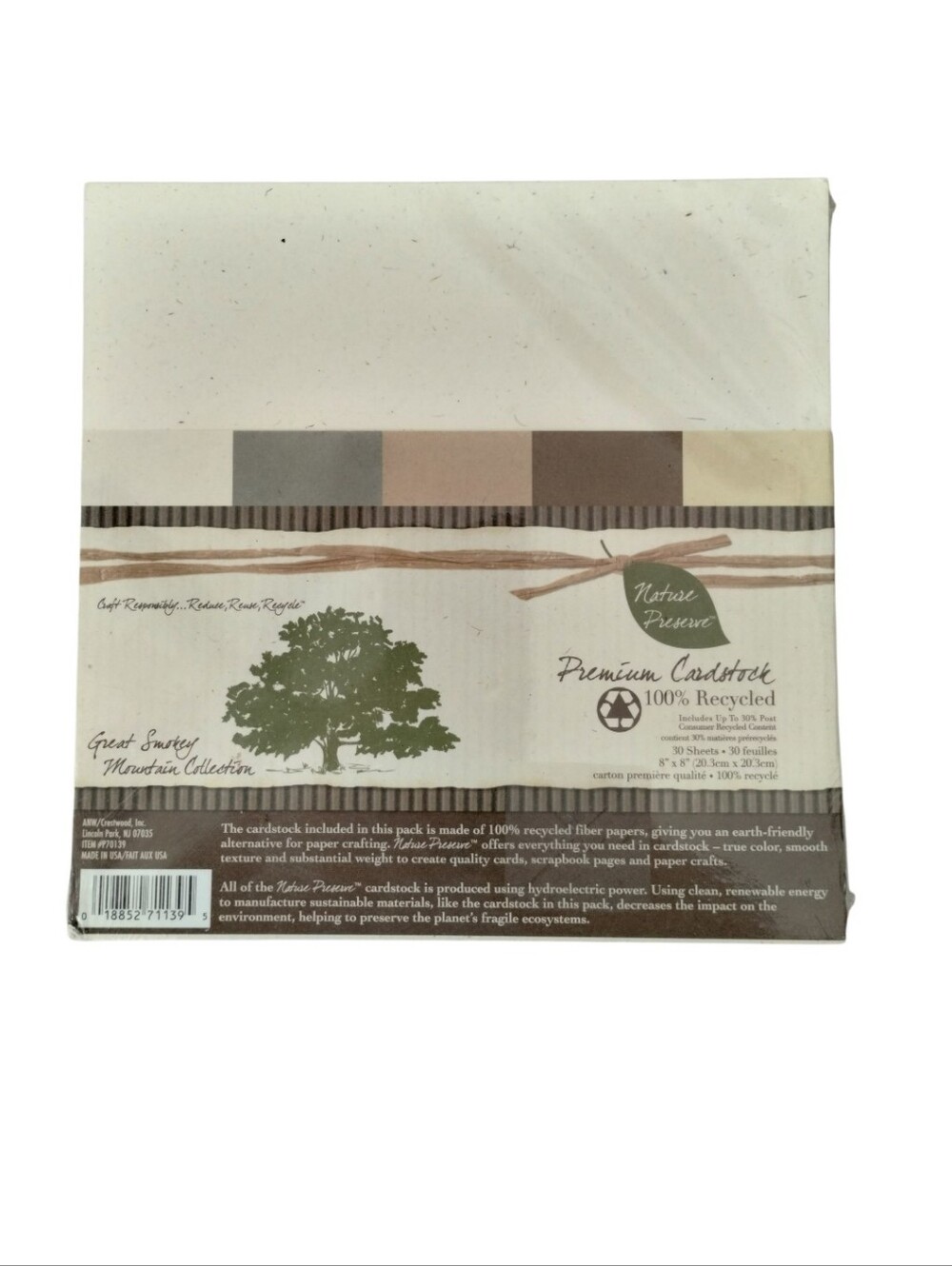 Scrapbook Paper ANW/Crestwood Inc. Great Smokey Mountain Collection New